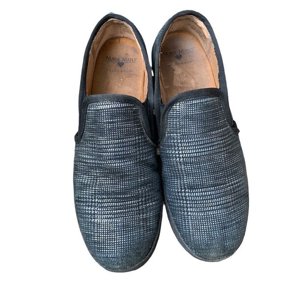 Nurse Mates Nursemates Adela Slip on Sneaker Black Silver Shoes Women’s size 9 - Picture 8 of 14